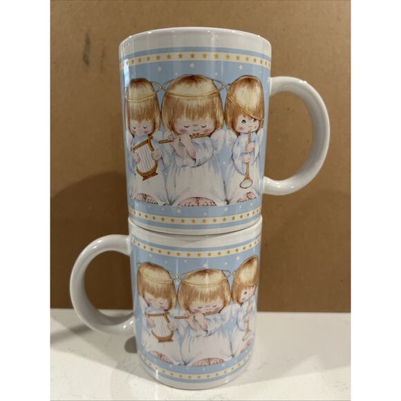 Set of 2 - Gourmet Gifts From Hallmark - Musical Angels Coffee Cups / Mug 8oz. - Picture 1 of 5
